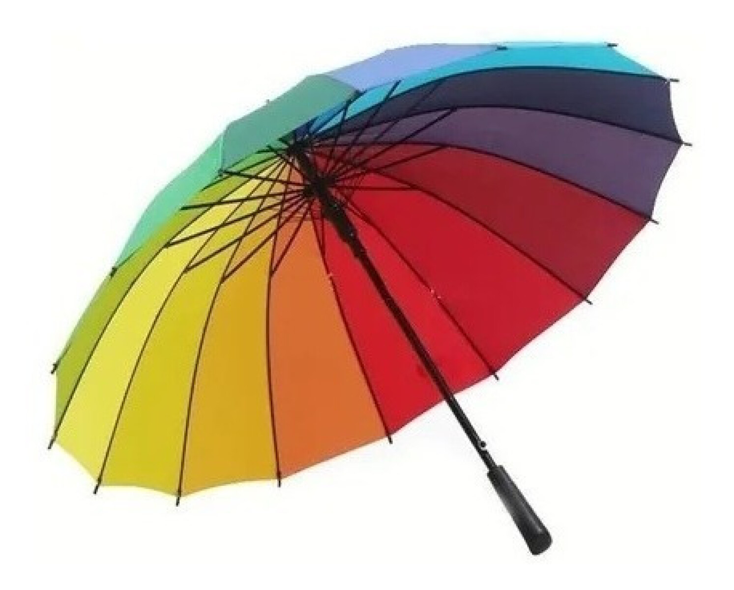 paraguas largo arcoiris 