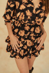 VESTIDO VALENTINA MINI SEPIA BLOOM VESTIDO VALENTINA MINI SEPIA BLOOM