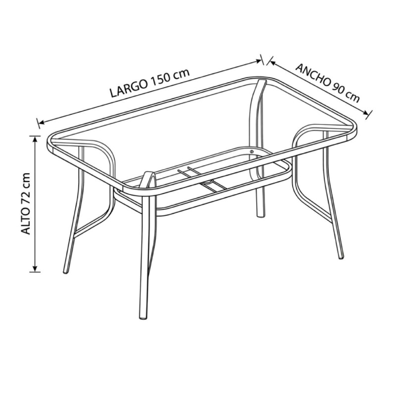JGO DE MESA NEGRO P/JARDIN 7PZAS Unica