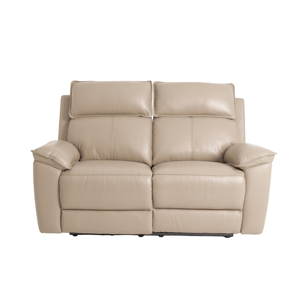 RECLINER ELÉCTRICO 2 CUERPOS CUERO-Y-SIMIL-CUERO MARRON JOSHUA TAUPE
