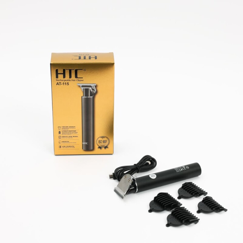 Maquina de cortar pelo HTC At-115 inalambrica con cable de carga USB Tipo c Maquina de cortar pelo HTC At-115 inalambrica con cable de carga USB Tipo c