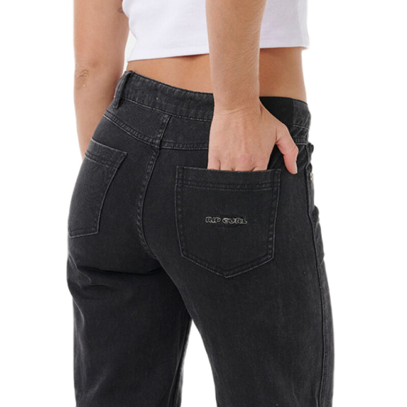 Pantalon Rip Curl Aggie Relaxed Jeans - Negro Pantalon Rip Curl Aggie Relaxed Jeans - Negro