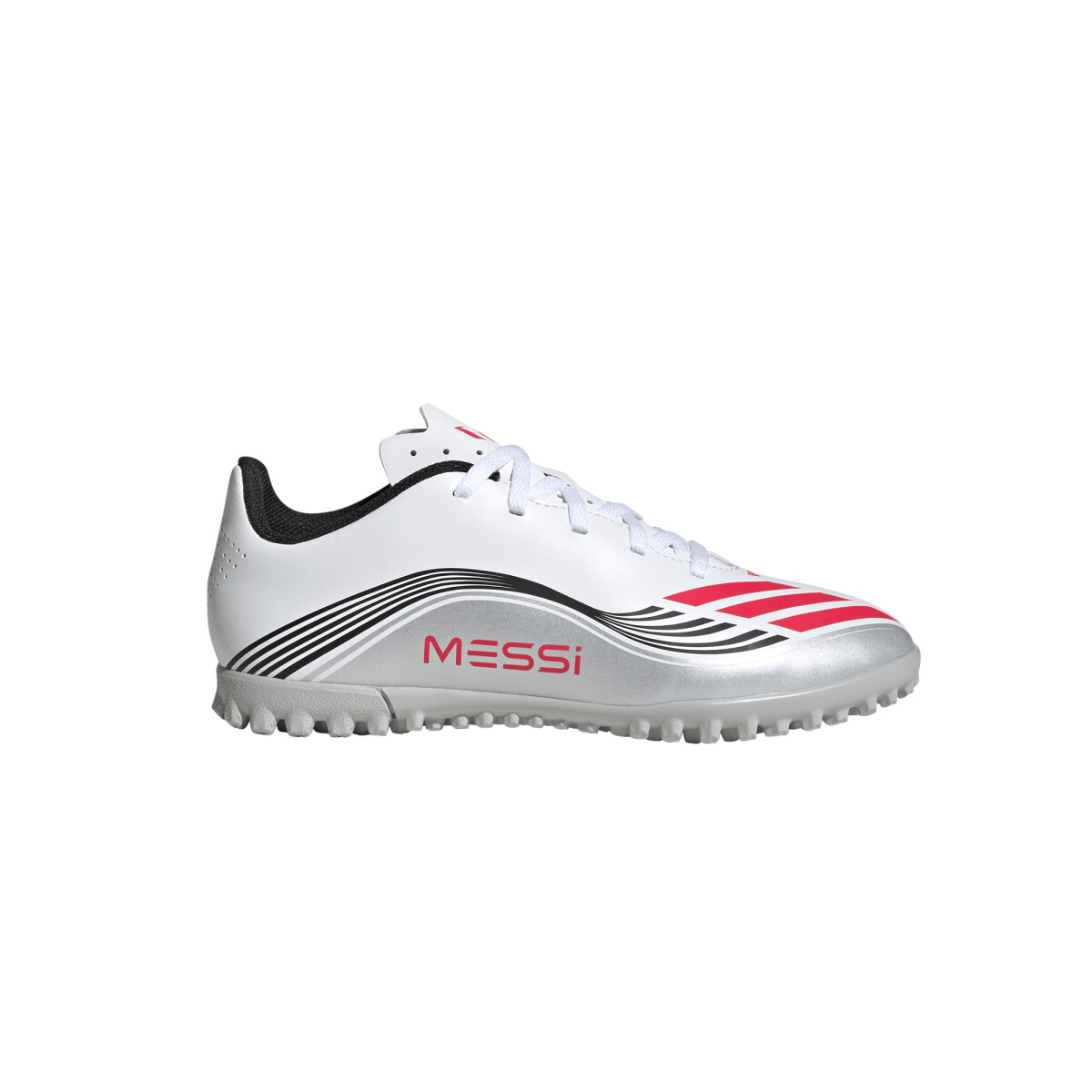 adidas F50 MESSI CLUB TF J - WHITE/GREY 