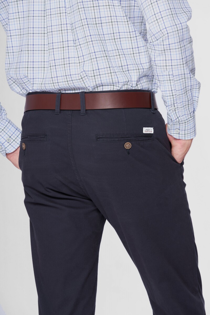 PANTALÓN SKINNY CON SPANDEX - Azul 