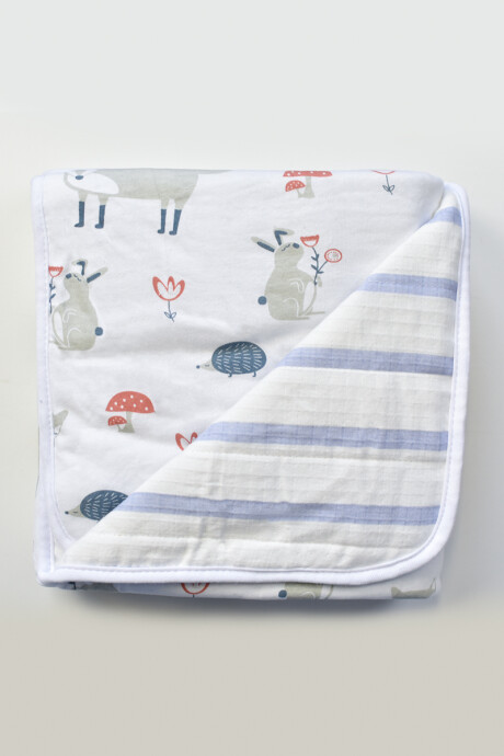 Manta estampada con animales