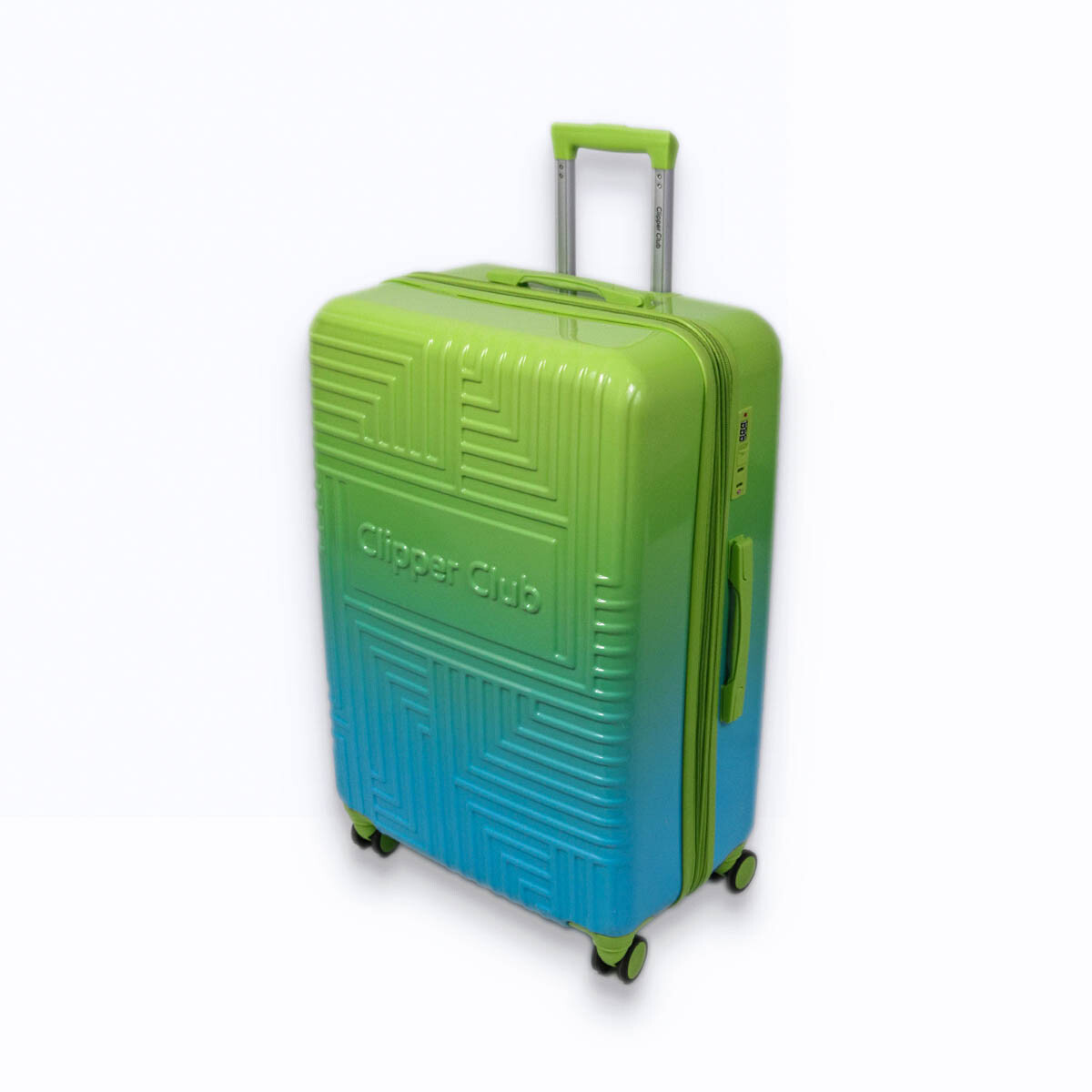 MALETA PLAST VERDE/CELESTE GDE 