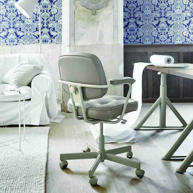 Silla de escritorio Lorenza Gris
