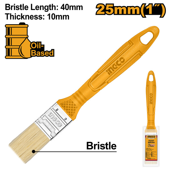 PINCEL 1´´ MANGO AMARILLO INGCO CHPTB78601 PINCEL 1´´ MANGO AMARILLO INGCO CHPTB78601