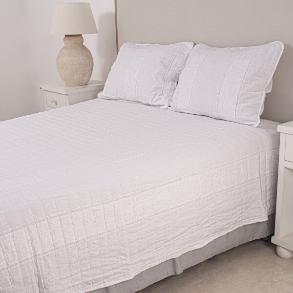Cubrecama Col.Finezza Serena Blanco Twin - Twin Plus