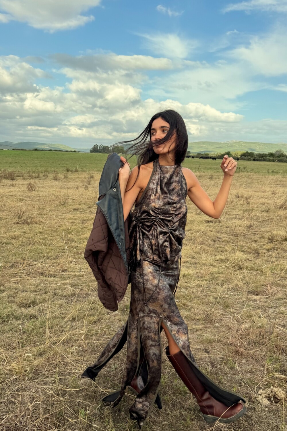 Guest Skirt Cobre / Verde