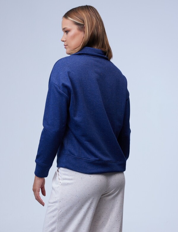 Buzo Sport Zip AZUL