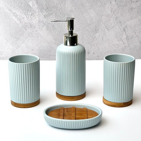 Set de Accesorios de Baño 4 Piezas en Cerámica Set de Accesorios de Baño 4 Piezas en Cerámica