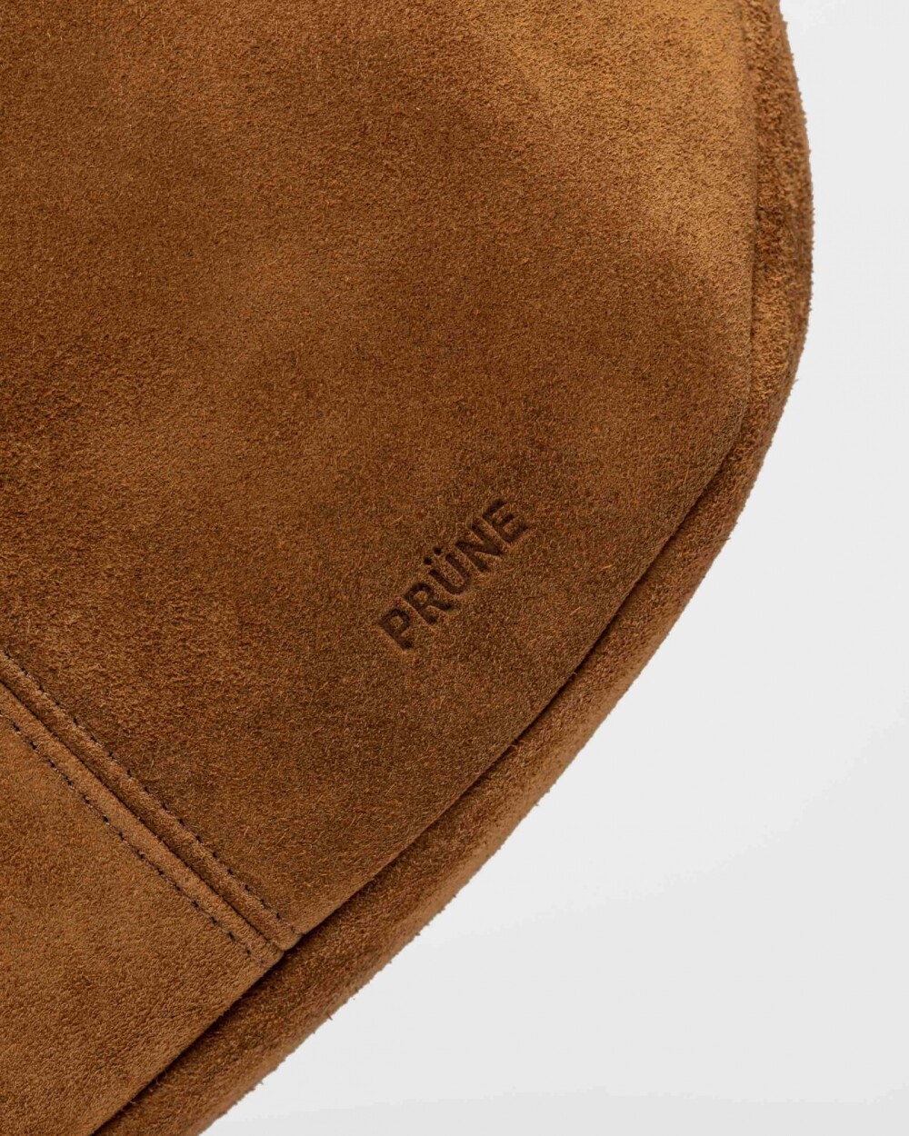 Bolso Bambu en cuero gamuza Cuoio