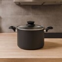 OLLA TRAMONTINA PARIS 22CM 5,7 LITROS NEGRO