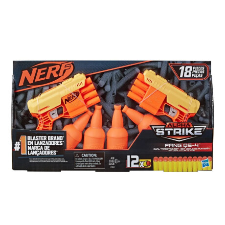 Pistolas Nerf Set Lanzador Fang Alpha Strike dobles Pistolas Nerf Set Lanzador Fang Alpha Strike dobles
