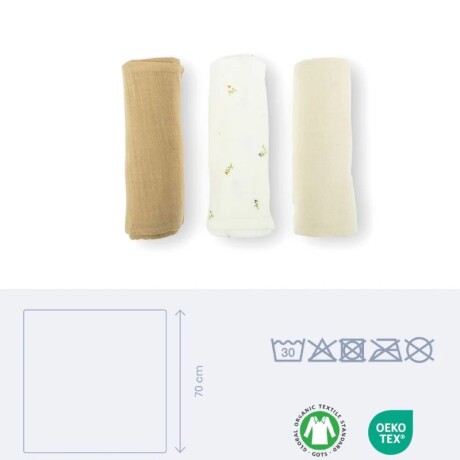 Packx3 Sabanitas Muselina Sweety Cream