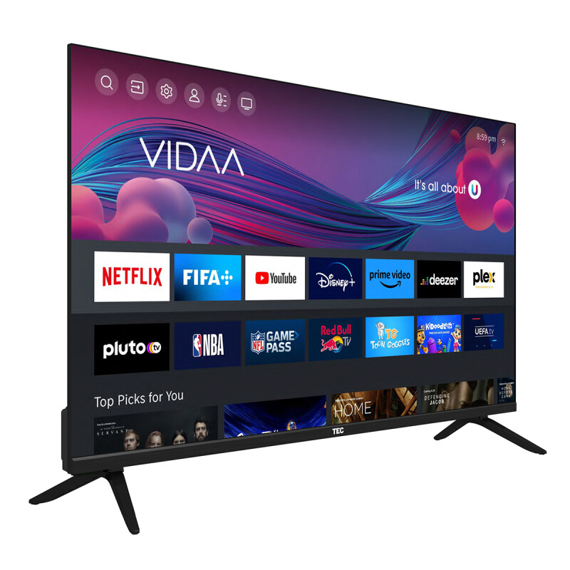 TELEVISOR TEC, 32" LED HD, FLAT SMART,1280X720, FRAMELESS 001