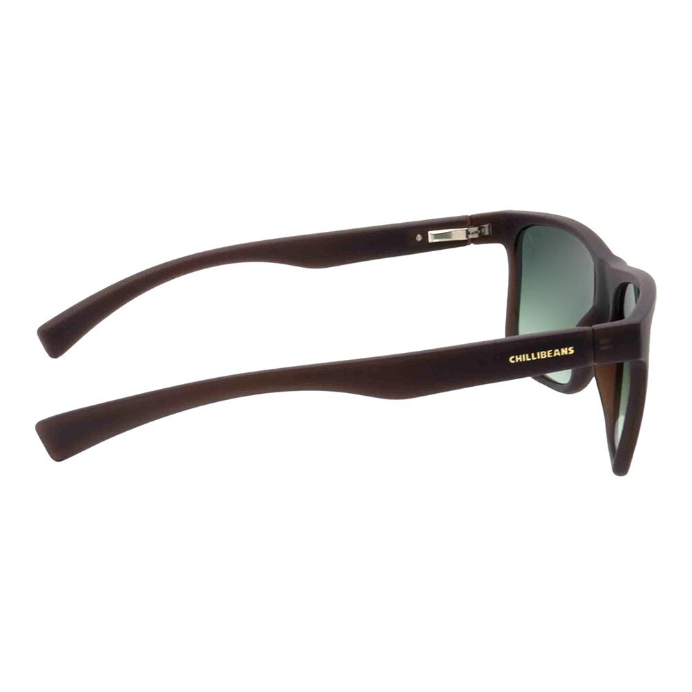 Lentes De Sol Colecao P1 2026 Cuadrado De Policarbonato Degradado Verde/Marrón