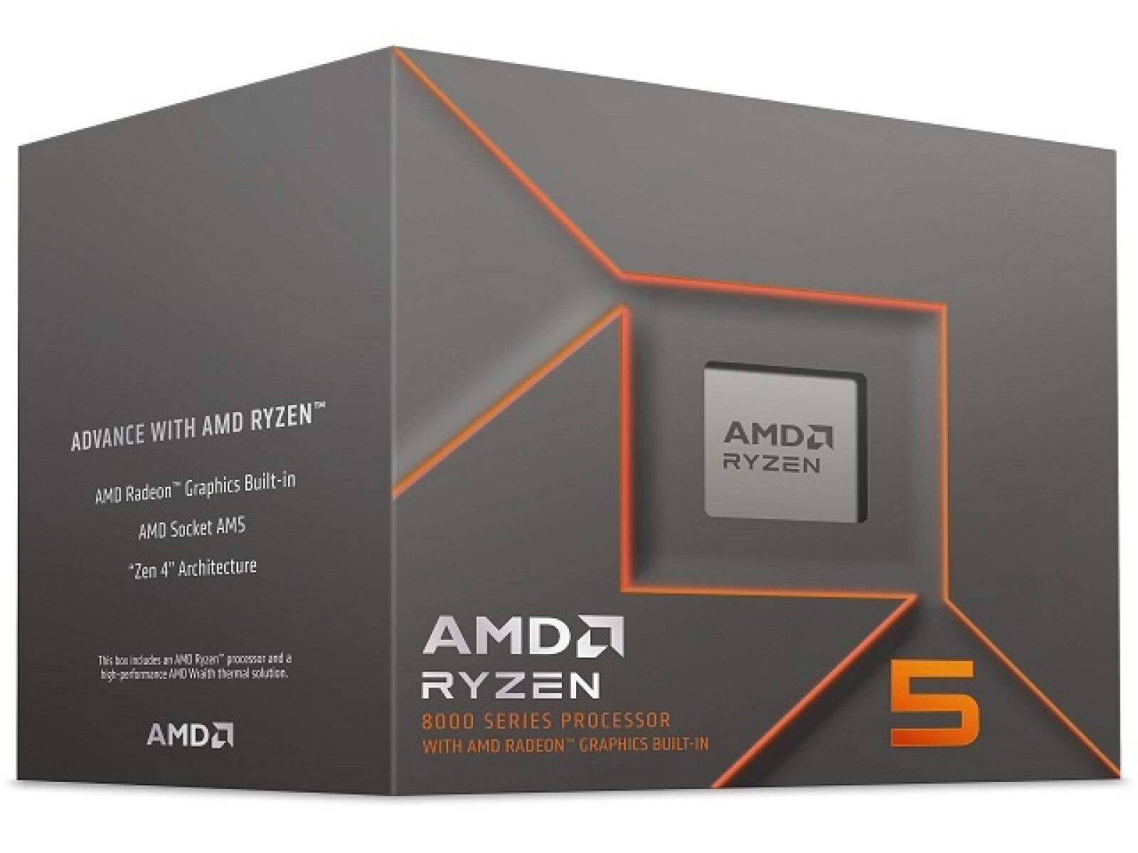 AMD - Ryzen 5 8500G - 3.5 GHz - 6-core - Socket AM5 - 800 MHz 