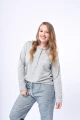 Pijama m/l Cartera Gris con Azul