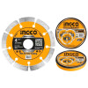 DISCO DIAMANTADO 4 1/2´´ EN LATA X 10PCS SEGMENTADO INGCO DMD011152M DISCO DIAMANTADO 4 1/2´´ EN LATA X 10PCS SEGMENTADO INGCO DMD011152M