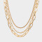 Collares Cortos De metal Set De Collares Cortos De Metal - Dorado