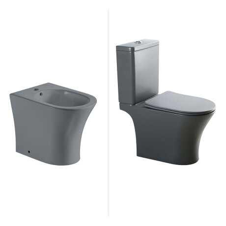 JUEGO DE LOZA SANITARIA ANORI GAMAS DE GRIS PARA BAÑO GAMAS DE GRIS