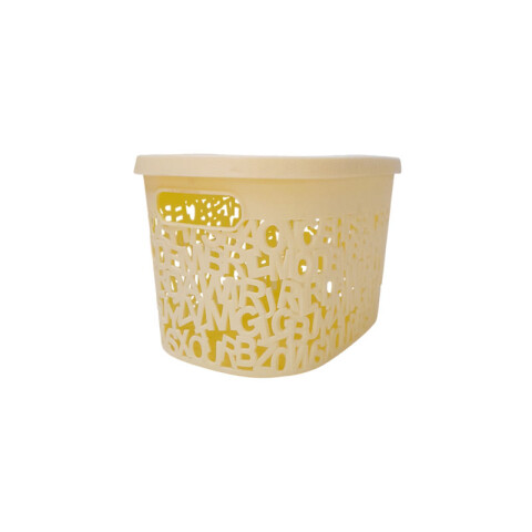 OUTLET Canasto organizador c/ tapa 25*18*14 cm Outlet Canasto Organizador C/ Tapa 25*18*14 Cm