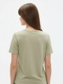 Remera Lomilla Verde Grisaceo