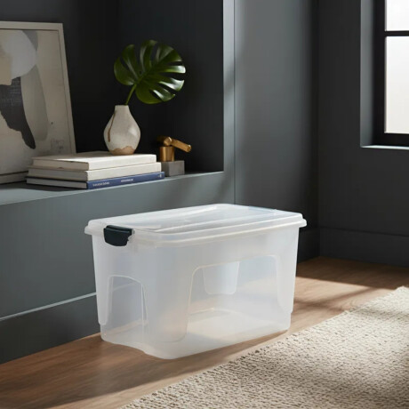 Caja organizadora 30 lts Alta TRANSPARENTE
