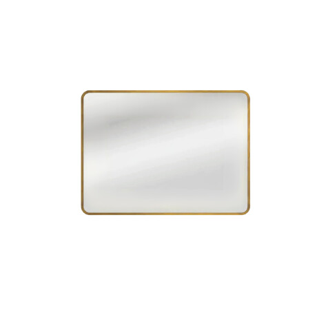 Espejo Horizontal Lumax Xindi Marco Rectangular 90 x 70cm Dorado