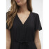 VMJOSIE SS CALF SHIRT DRESS WVN GA BLACK