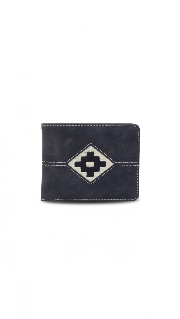 BILLETERA ODIN C/ BORDADO NEGRO C/ NEGRO