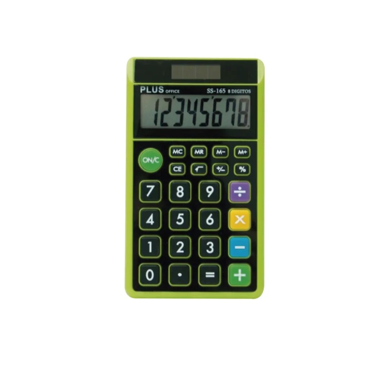 Calculadora Plus Office SS-165 8 Dígitos Verde 