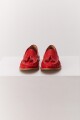 MOCASIN FLECOS ROJO