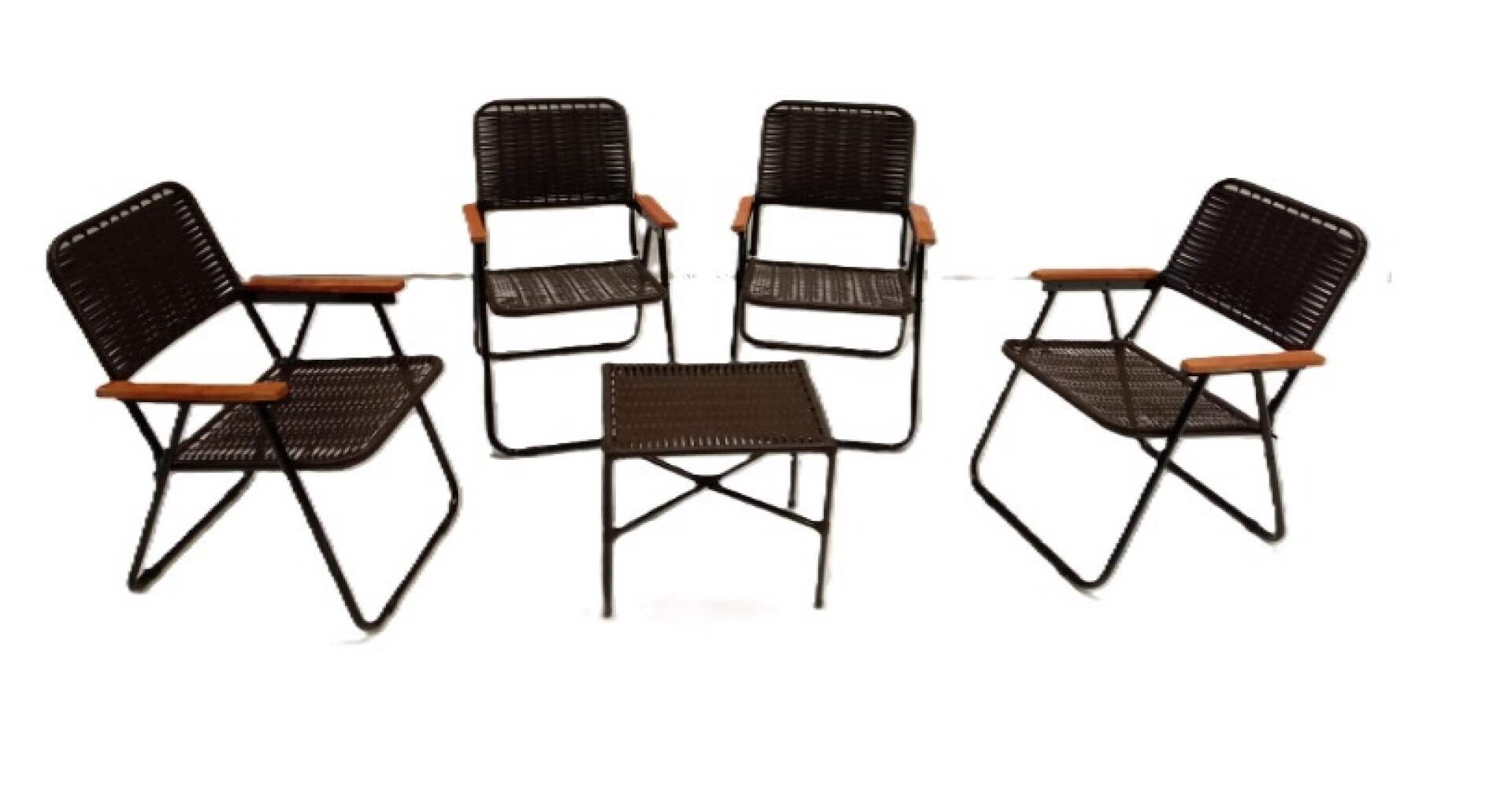 Juego de Sillon Zorrilla Plegable Cinta + Mesita 