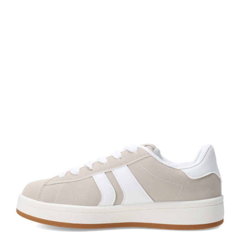 Championes Unisex Push MAXER ancho acordonado Beige