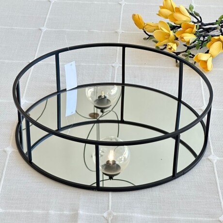 Bandeja Circular Decorativa Vidrio Ø 35cm Bandeja Circular Decorativa Vidrio Ø 35cm