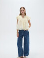 Blusa Glebe Amarillo Palido