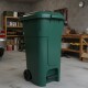 Tarro de residuos con ruedas 80 lts VERDE OSCURO