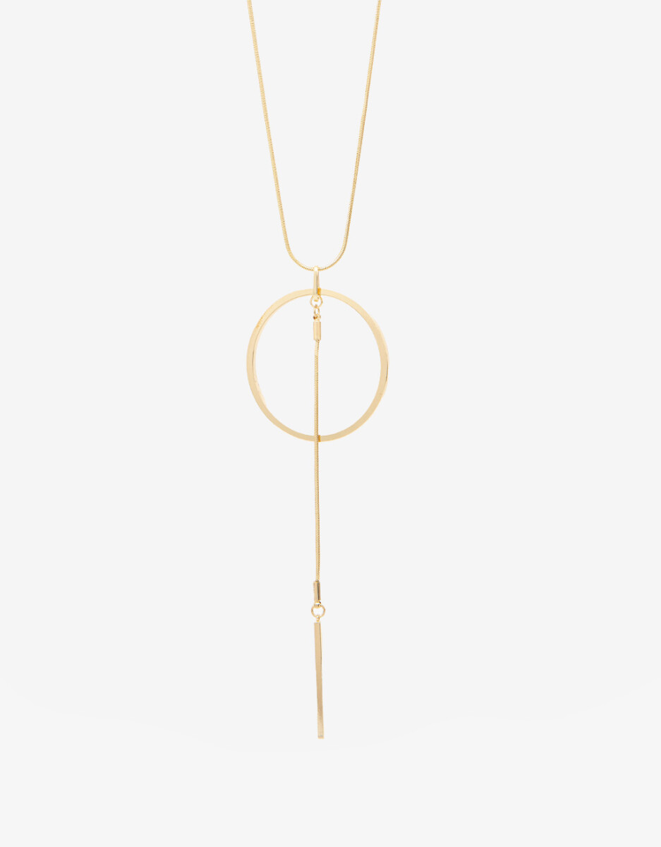 Collar Largo Con Anillo 