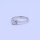 Anillo solitario en oro 18k blanco con brillante engarce 4 puntas. Anillo solitario en oro 18k blanco con brillante engarce 4 puntas.