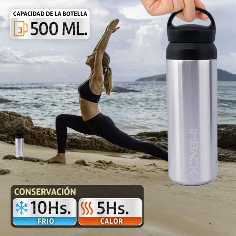 Botella Termica 500ml Acero Inoxidable Doble Capa Termo Agua Botella Termica 500ml Acero Inoxidable Doble Capa Termo Agua