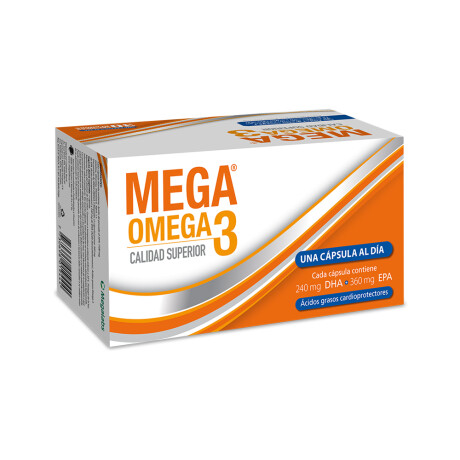 Mega Omega-3 1100 Mg 30 Cápsulas | Suplemento Premium Mega Omega-3 1100 Mg 30 Cápsulas | Suplemento Premium