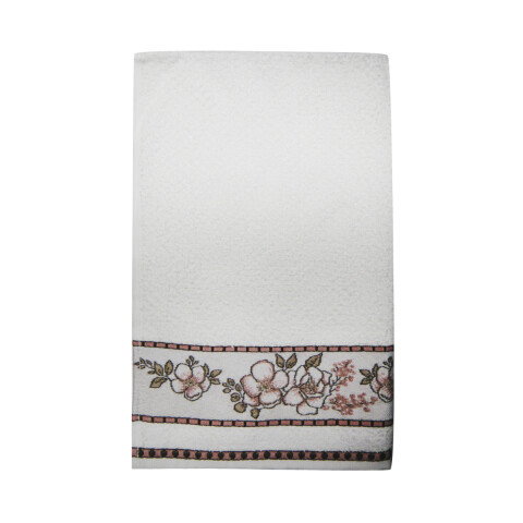 Repasador Jacquard para Bordar Dohler 45 cm x 70 cm 233 FLORES ROSA
