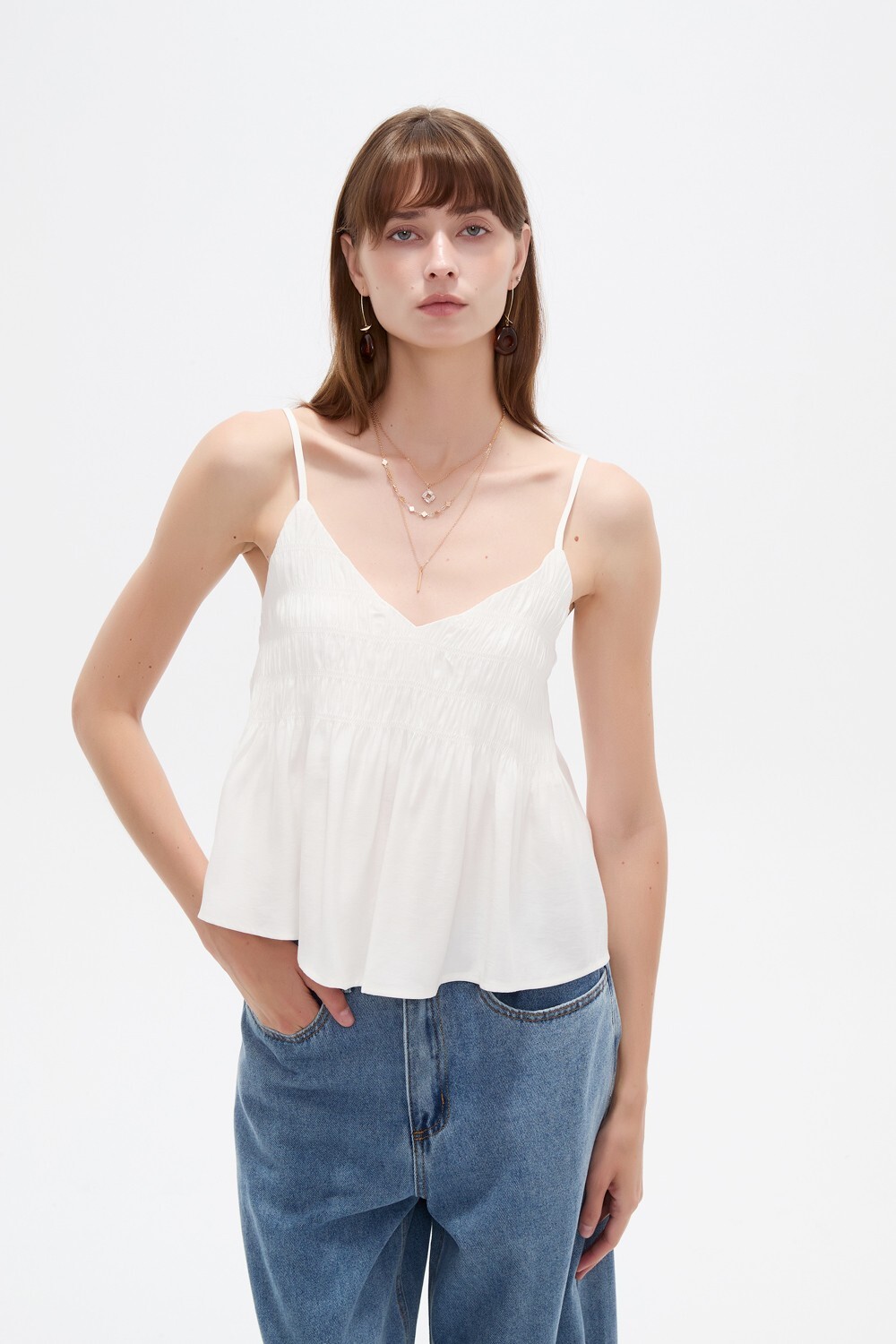 Musculosa Leka Marfil / Off White