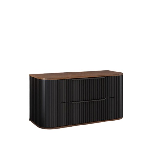 Mueble de baño Suspendido Alice Negro 100cm sin bacha Mueble De Baño Suspendido Alice Negro 100cm Sin Bacha