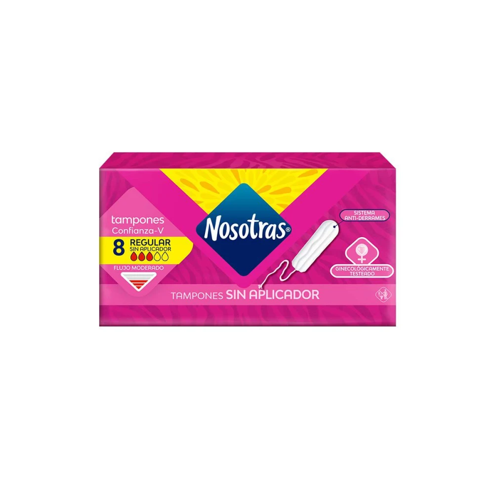 NOSOTRAS TAMP REGULAR MEDIO PAQ. X 8 UNI