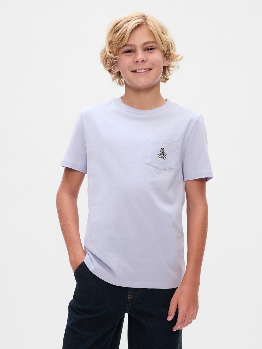 Remera Con Bolsillo Disney Niño - Jet Stream Blue 337 