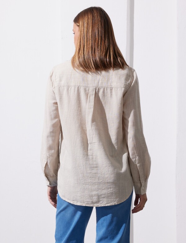 Camisa Lino BEIGE